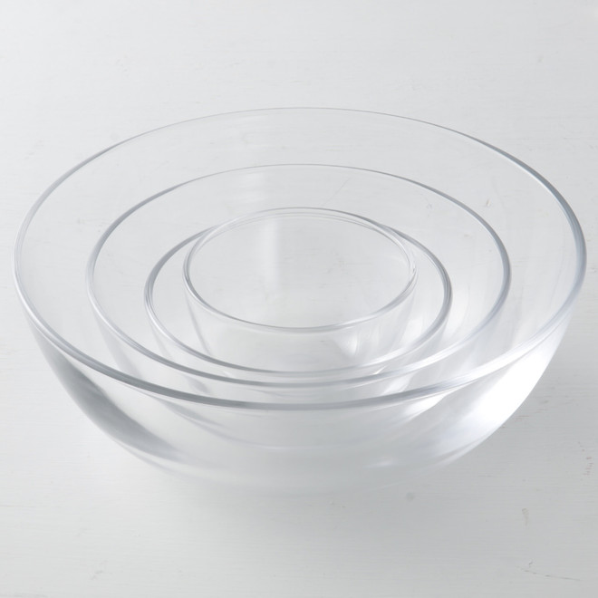 Glasschüssel, M