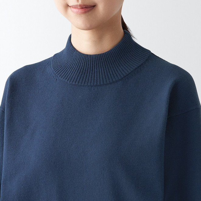 Milano Rib Pullover mit hohem Kragen