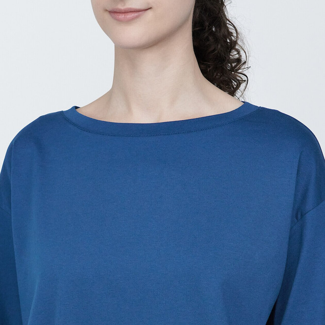 T‐Shirt mit Dreiviertelärmel aus Baumwollmischung für Damen