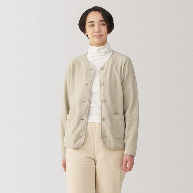 Damen Fleece‐Cardigan aus Polyester