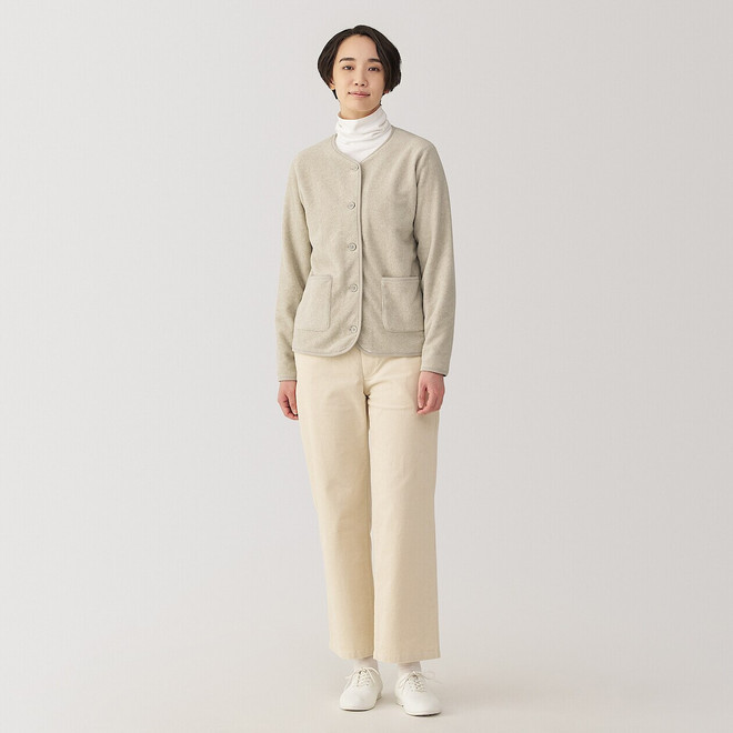 Damen Fleece‐Cardigan aus Polyester