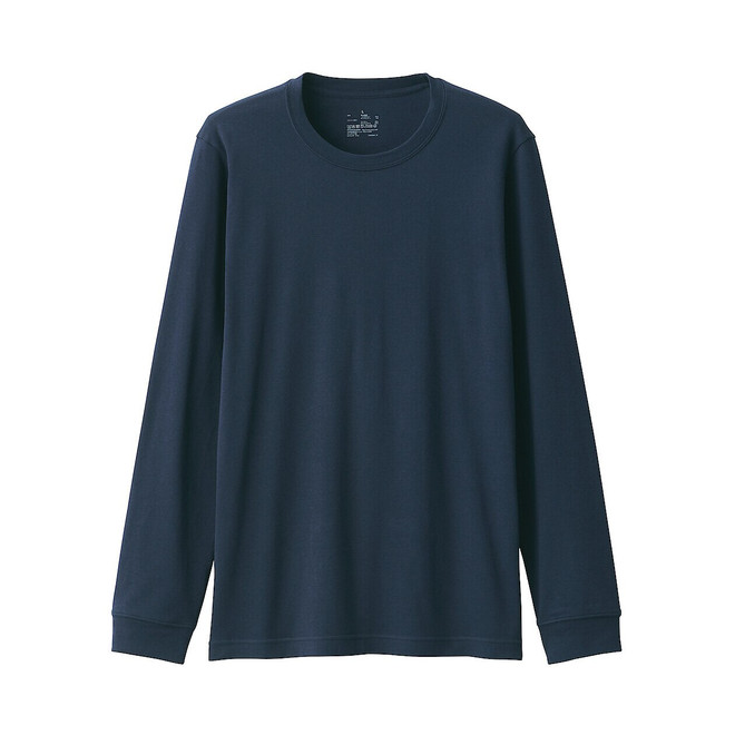 Longsleeve mit Rundhalsausschnitt aus dicker Baumwolle für Herren