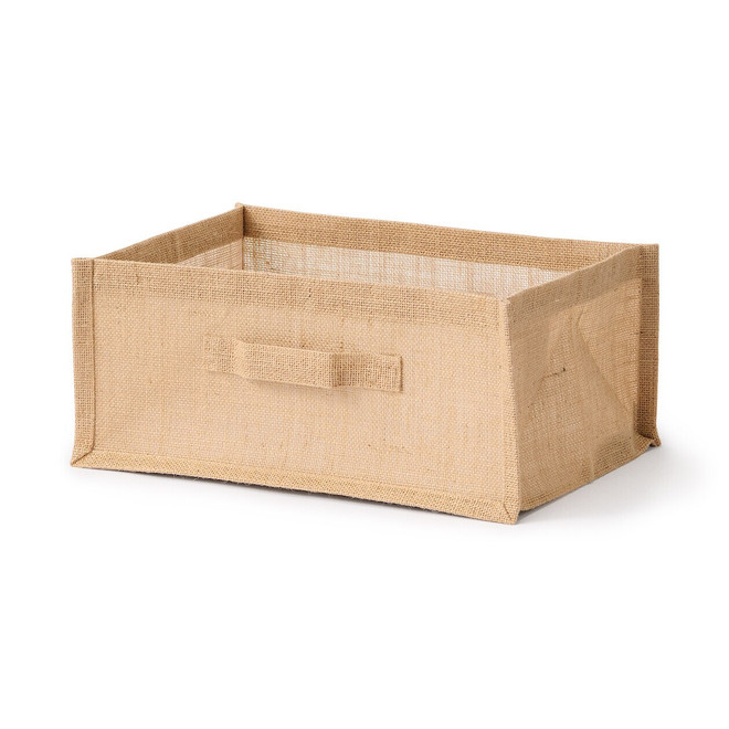 Jute‐Rechteckige Aufbewahrungstasche  S