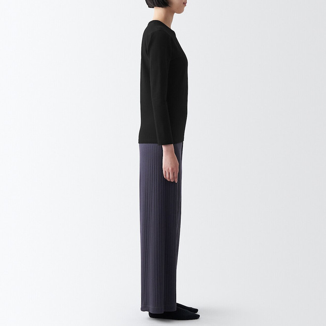 Longsleeve mit Rundhalsausschnitt aus dicker Baumwolle 18339..