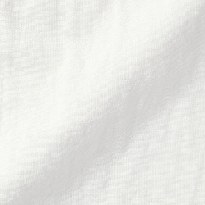 Herren Doppelgaze Hemd aus Kapok‐Mischgewebe mit Grandad‐Kragen