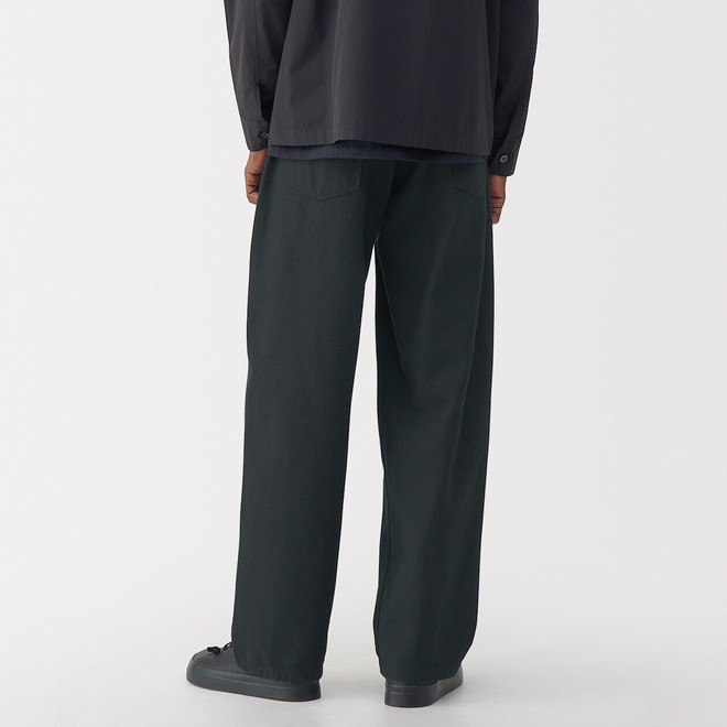 Herrenhose mit weitem Bein aus Washi und Twill Herrenhose mit weitem Bein aus Washi und Twill