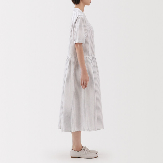 Gebrochen Weiß Gestreift