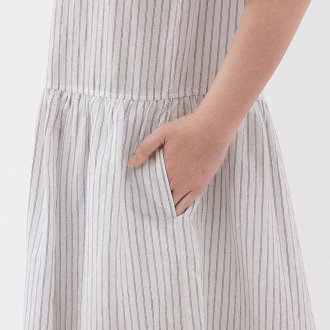 Gebrochen Weiß Gestreift