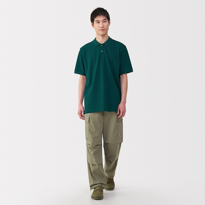 Herren‐Poloshirt aus gewaschenem Piqué