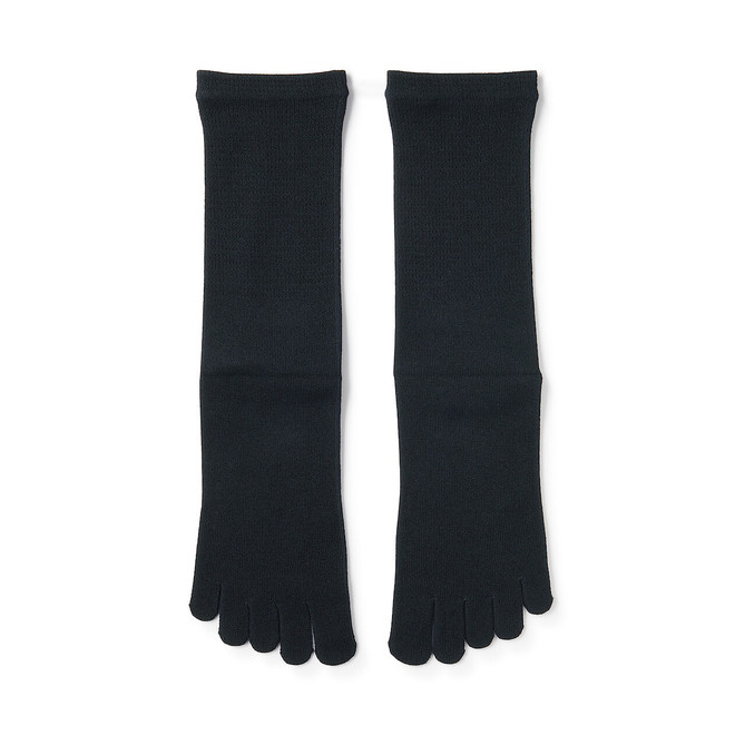 Herren Rechtwinklige 5‐Zehen‐Socken Dunkelmarine