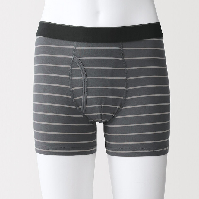 Dunkelgrau Gestreift