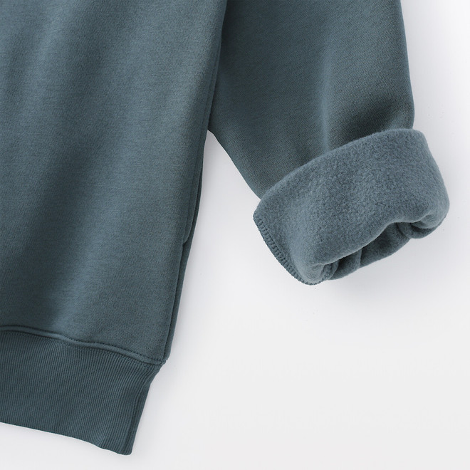 Herren‐Sweatshirt mit halbem Reißverschluss aus Baumwollmischgewebe