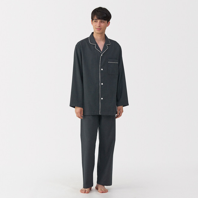 Dunkelgrau Gemustert