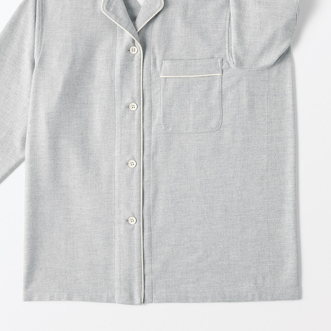 Damen Flanell‐Pyjama ohne Seitennähte