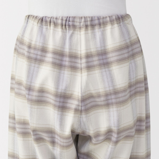 Damen Flanell‐Pyjama ohne Seitennähte