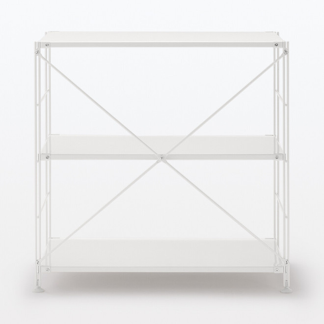 Stahlregal, hellgrau, breit, klein