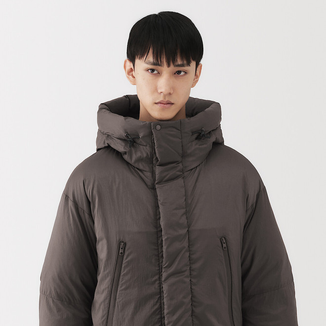 Herren-Daunenjacke mit Kapuze
