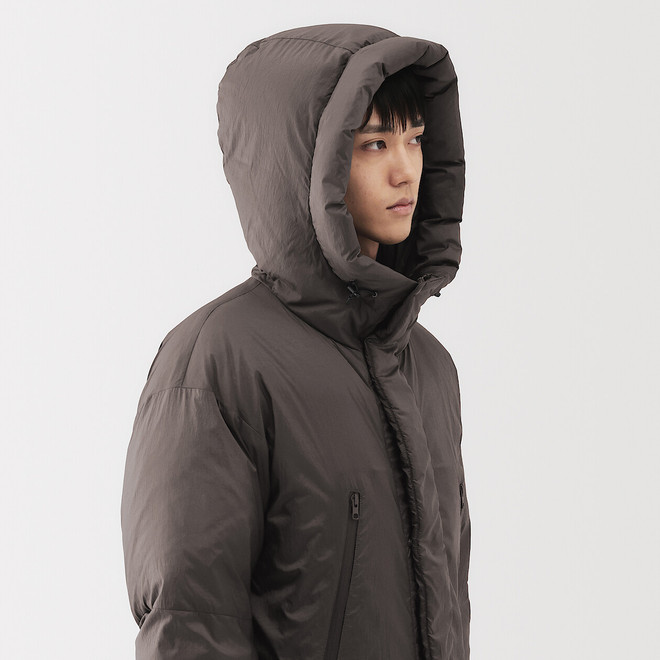 Herren-Daunenjacke mit Kapuze