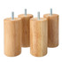 Holzbeine, 12cm, Natur, 4er‐Set