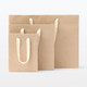 Tasche aus Packpapier, L.