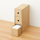 Aufbewahrungsbox aus Karton, 3 Schubladen