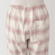 Flanell‐Pyjama ohne Seitennähte Damen