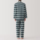 Flanell‐Pyjama ohne Seitennähte Herren
