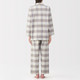 Damen Flanell‐Pyjama ohne Seitennähte