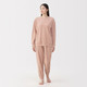 Damen‐Loungewear‐Set aus Baumwollvelours mit langen Ärmeln