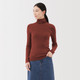 Less‐Itchy Rippstrick‐Pullover mit Rollkragen für Damen