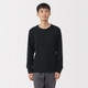 Herren Longsleeve T‐Shirt mit Crew‐Ausschnitt aus Warme Baumwolle und Wolle