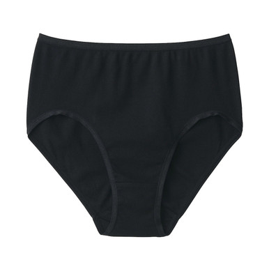 MUJI | Damen Rippen‑High‑Rise‑Slips Braun L