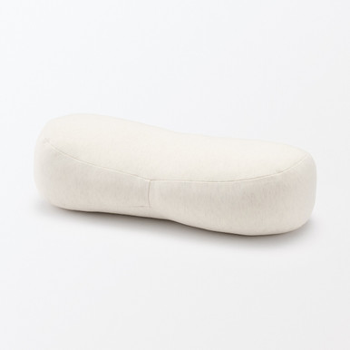 MUJI | Kissen „Mochi“ aus Baumwolle mit kühlendem Cool-Touch – Mini Grau