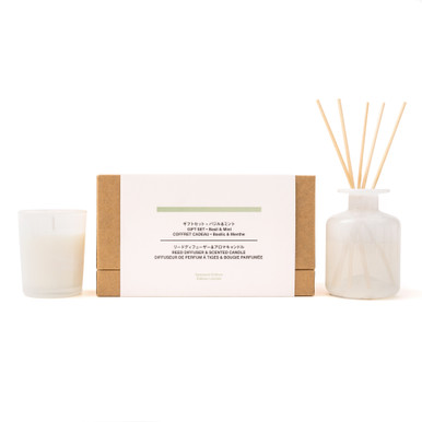 MUJI | Raumduft-Geschenkset mit Basilikum und Minze