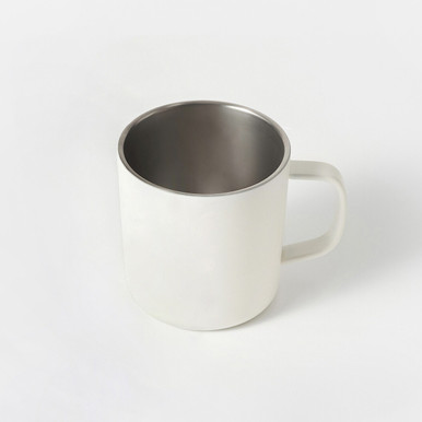 MUJI | Edelstahlbecher - 380 ml, Weiß ml