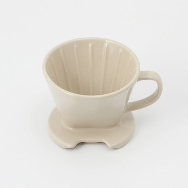 MUJI | Steingut-Kaffeefilter, Beige