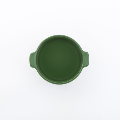 MUJI | Steingut-Auflaufform rund - Ø 11,5 cm, Grün L