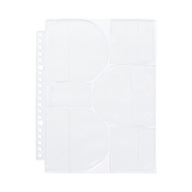 MUJI | Nachfüllblätter mit Klarsichttaschen für A5-Breitordner – 6 Taschen, verschiedene Formate