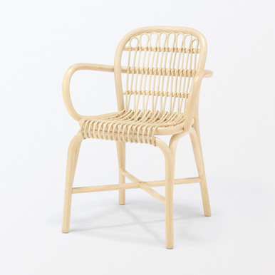 MUJI | Korbstuhl aus Rattan Naturfarben