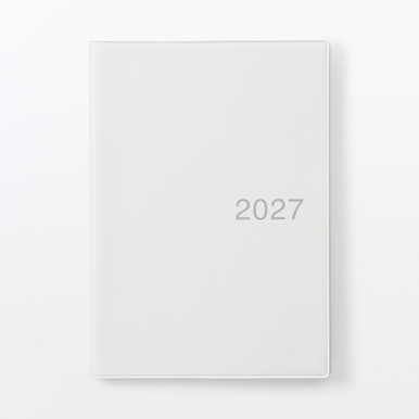 MUJI | 2027 Monats- und Wochenplaner mit Rokuyō – A5 Weißgrau