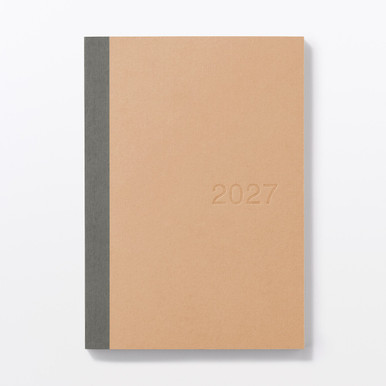 MUJI | 2027 Monats- und Wochenplaner aus Kraftpapier mit Rokuyō – B6