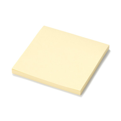 MUJI | Haftnotizen im einfachen Design, quadratisch - gelb