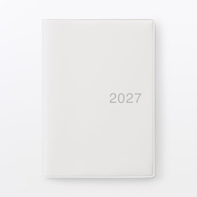MUJI | 2027 Monats- und Wochenplaner mit Rokuyō – A6 Weißgrau