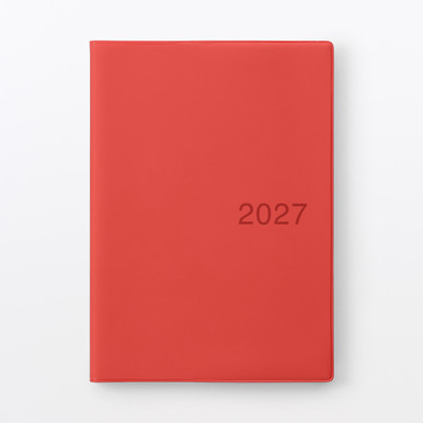 MUJI | 2027 Monats- und Wochenplaner mit Rokuyō – A5 Rot