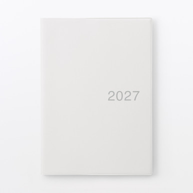 MUJI | 2027 Monats - und Wochenplaner mit Rokuyō – B5 Weißgrau