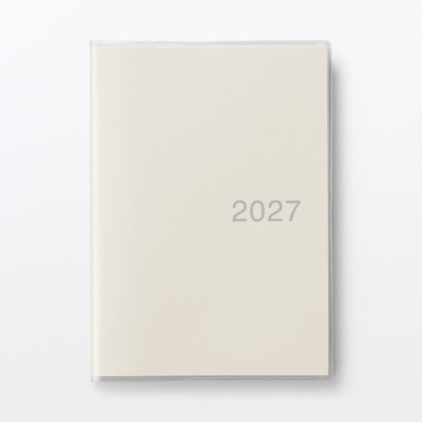 MUJI | 2027 Ausklappbarer Monats - und Tagesplaner mit Rokuyō – A5 Weiß