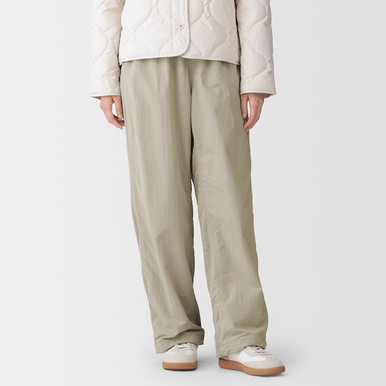 MUJI | Damenhose, winddichte und wasserabweisend mit bequemer Passform Dunkelmarine L