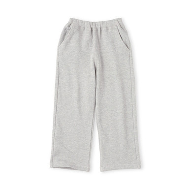 MUJI | Kinder-Jogginghose aus Bio-French-Terry mit offenem Saum Grau 3-4 Jahre (110 cm)