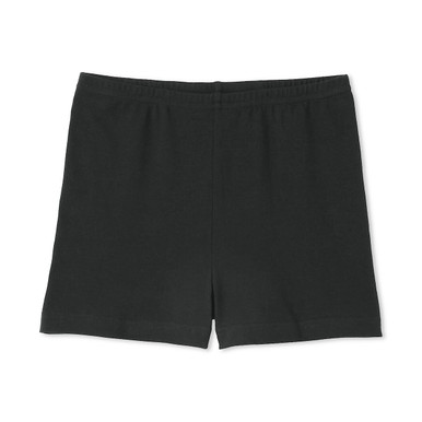 MUJI | Kinder-Shorts aus Stretch-Jersey Schwarz 7-8 Jahre (130 cm)