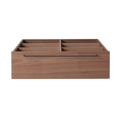 MUJI | Plattformbett ‐ Unterbettkasten, Walnuss, L (Höhe 25 cm)